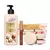 Combo Bombom de Avelã: Kit Sabonete em Barra Vegetal 3x50g + Creme Hidratante 400ml + Gloss 5,2ml