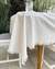 Mantel de tusor, con flecos - comprar online