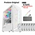 GABINETE GAMER BRANCO HAYOM GB1733 COM 6 FANS - ATX MICRO-ATX - PHR - Melhor atendimento e preço sempre