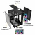 GABINETE GAMER AQUARIO BRANCO HAYOM GB1791 COM 4 FANS - MICRO ATX MINI ITX na internet