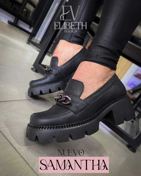 MOCASIN SAMANTHA - NEGRO