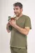 Ambo Gamma Poly verde oscuro con lima OH! - tienda online