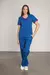 Ambo Jazmín Poly azul francia con fucsia OH!