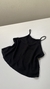 Blusa crepe negra