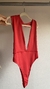 Body rojo de microfibra 2x1