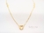 COLAR PINGENTE ZIRCONIA CORACAO