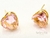 BRINCO ZIRCONIA ROSA BEBE