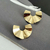 Brinco Martelado Meia Lua Gold (Dourado)
