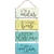 Placa Decorativa com 4 Partes - Crie Ondas de Coisas Boas Porque Elas Vão e Voltam