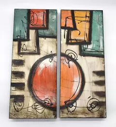 SET CUADROS X2 - Deco arco iris