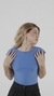 Blusa Back Essential - Blueberry