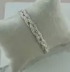 Pulseira de Prata Trançada SEIS fios.