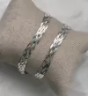 Pulseira de Prata Cinco Fios.