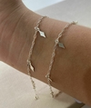 Pulseira de Prata Losango.