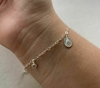 Pulseira de Prata Nossa Senhora Zircônia.