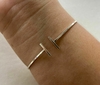 BRACELETE DE PRATA DUAS LINHAS REGULÁVEL