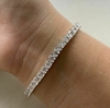 PULSEIRA DE PRATA RIVIERA ZIRCÔNIAS
