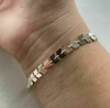 PULSEIRA DE PRATA ESCAMA DE PEIXE