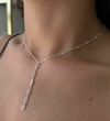 COLAR CHOCKER DE PRATA GRAVATINHA CORAÇÕES COLORIDOS EM ZIRCONIA