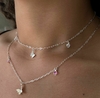 COLAR CHOCKER DE PRATA BORBOLETA E ZIRCONIAS