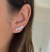 BRINCO DE PRATA EARCUFF ZIRCONIAS