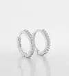 BRINCO DE PRATA ARGOLA CLICK CRAVEJADO ZIRCONIAS