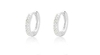 BRINCO DE PRATA ARGOLA CLICK CRAVEJADO ZIRCONIAS