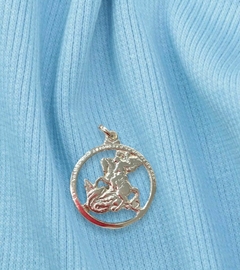 PINGENTE DE PRATA SÃO JORGE