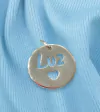 PINGENTE DE PRATA MEDALHA LUZ