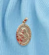 PINGENTE DE PRATA MEDALHA DE SANTA RITA DE CÁSSIA