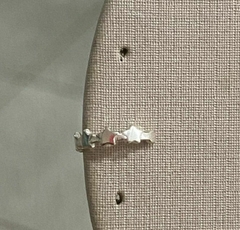 PIERCING FAKE DE PRATA ESTRELINHAS