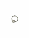 PIERCING DE PRATA DAITH CORAÇÃO CRAVEJADO