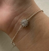 PULSEIRA DE PRATA PRINCESS REDONDO CRAVEJADO