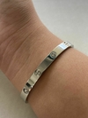 BRACELETE DE AÇO INSPIRAÇÃO CARTIER