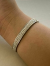 BRACELETE DE AÇO CRAVEJADO