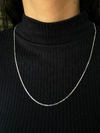CORRENTE DE PRATA MASCULINA ELO GRUMMET 2MM