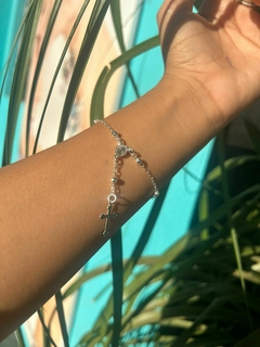 PULSEIRA DE PRATA TERÇO