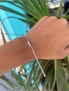 PULSEIRA DE PRATA ELOS TRÊS BOLINHAS