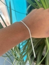 PULSEIRA DE PRATA LAMINADA BOLINHAS
