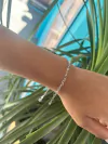PULSEIRA DE PRATA ELO CORAÇÃO