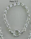 PULSEIRA DE PRATA ELO PORTUGUÊS FECHO BOIA