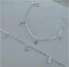 PULSEIRA INFANTIL DE PRATA BORBOLETAS COM ZIRCÔNIA