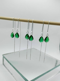 BRINCO DE PRATA AGULHA GOTA