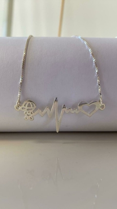 COLAR CHOKER DE PRATA CARDIAGRAMA FILHOS na internet
