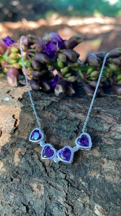 COLAR CHOKER DE PRATA TREVO DE ZIRCÔNIA - comprar online