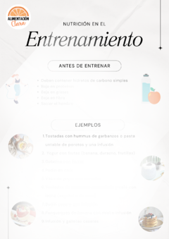 Alimentación y entrenamiento - Guía para consultantes