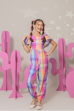 Macaquinho Infantil Fernanda longo candy collor - Doce Vida