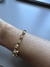 pulseira ouro amarelo detalhe coracao - loja online