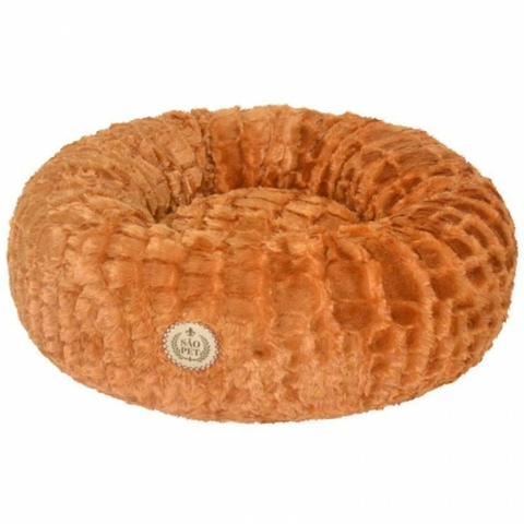 Cama Caminha São Pet Nuvem Macia Leve Soft Ninho Caramelo Tamanho M 52x52x21 cm