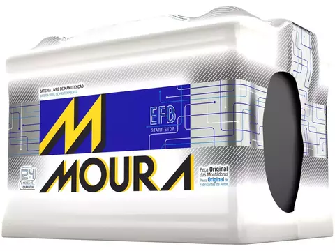 Bateria de Carro Moura MFB 72Ah - 12V Polo Positivo MF72LD MGE2 EFB